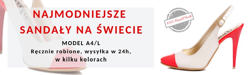 Ekologiczne polskie sandały na szpilce Paula A4L